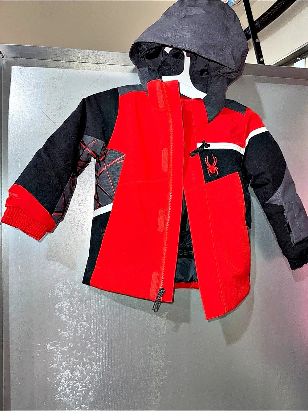 Spyder Bitsy Sparkle / Challenger Ski Jacket and Bib Set Kids Red & Black Ski